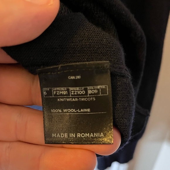 Mens Z Zegna Lightweight V Neck Wool Sweater XL - Picture 6 of 7